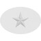 Ekena Millwork Standard Dalton Star Rosette With Square Edge, 4"W x 2 3/4"H x 3/4"P ROSP040X028X075DAL06 - alternate 3